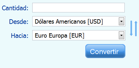 aplicación web para convertir entre diferentes tipos de moneda