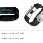 Microsoft Band 2 son sensor de Rayos UV