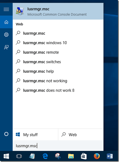 Activar cuenta de usuario en Windows 10