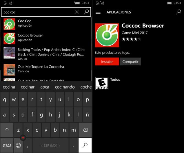 coc coc browser for nokia lumia 920
