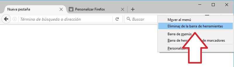 barra de direcciones en Firefox