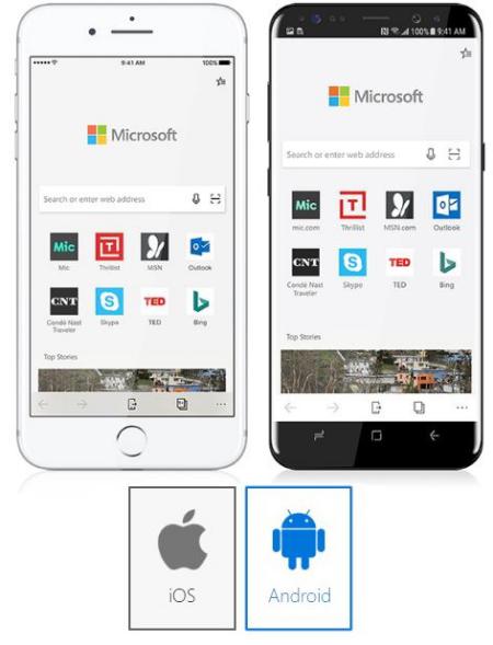Microsoft Edge para iOS y Android