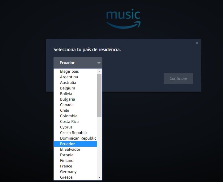 Amazon Music en Windows 10