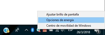activar hibernar en menu de inicio de Windows 10