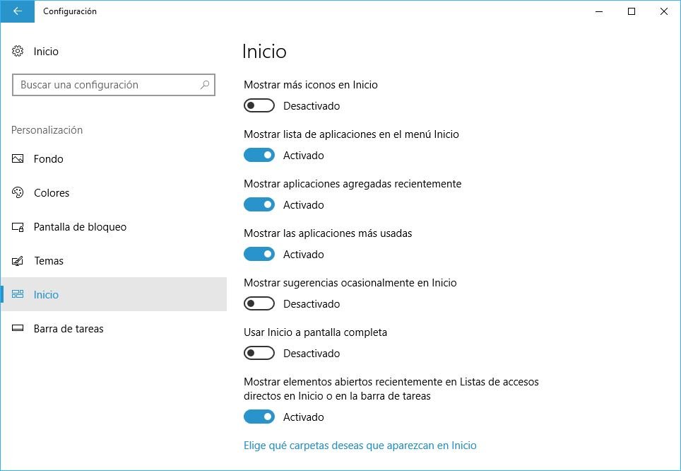 personalizar boton de inicio en Windows 10
