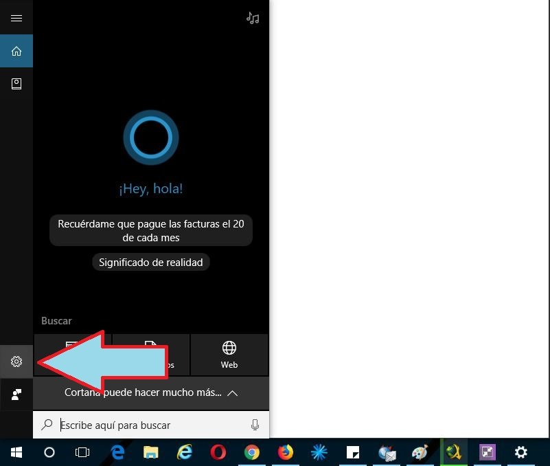 Cortana en Windwos 10