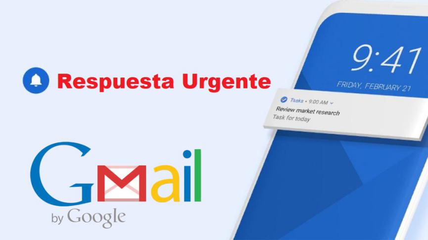 Empujones de Gmail respuestas urgentes