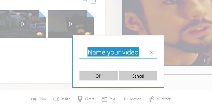 Microsoft Photos mezclar varios videos