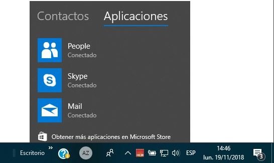 Contactos en Windows 10