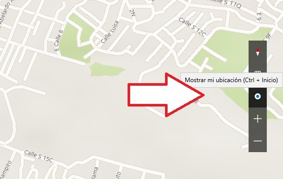 activar ubicacion en Microsoft Maps