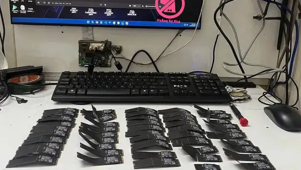 NVMe SSDs: niño destruye 50 unidades Samsung M.2 y genera pérdidas de miles de dólares en plena crisis NAND 1 NVMe SSDs dañado por niño