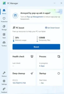PC Manager de Microsoft: la herramienta gratuita para optimizar y acelerar Windows 10 y Windows 11 1 PC Manager para Windows 11
