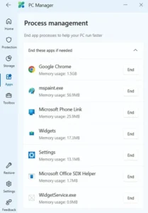PC Manager de Microsoft: la herramienta gratuita para optimizar y acelerar Windows 10 y Windows 11 5 PC Manager 06