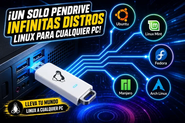 Ventoy: La Guía Definitiva para Crear un USB Booteable Multimúltiple con Distribuciones Linux 1 Ventoy Multi-Linux para PC