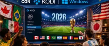 Mundial 2026 en Kodi para Windows con Loop Addon