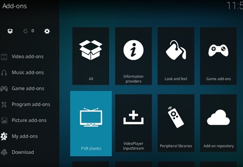 PVR IPTV Simple Client en Kodi para Windows